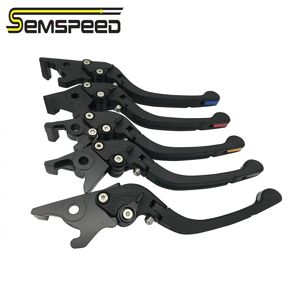 SEMSPEED For SUZUKI GSXR GSX-R 1000 K7 K8 GSXR1000 2007 2008 Motorcycle Accessories CNC Adjustable Folding Brake Clutch Levers