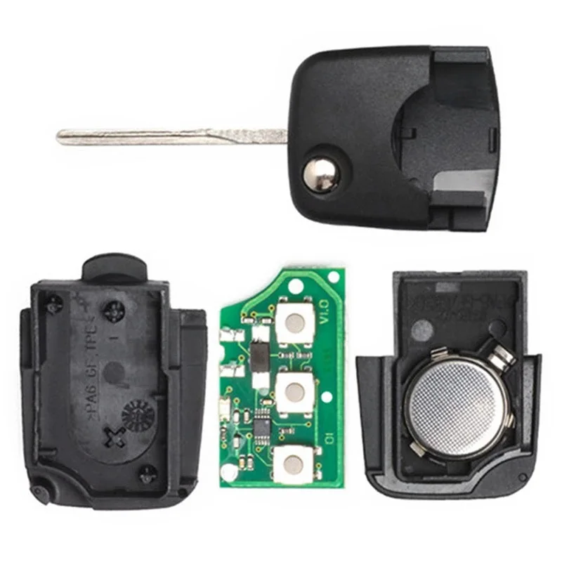 KEYECU 3 pulsanti 433MHz telecomando telecomando Fob 4 d0 837 231 K / 4 d0 837 231 A / 4 d0 837 231 N per Audi A3 A4 A6 A8 TT