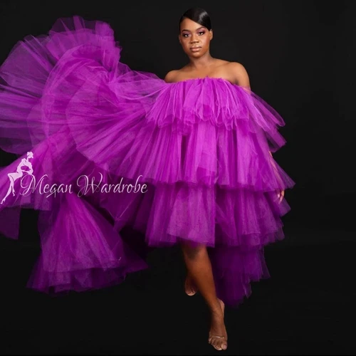 

Extra Puffy Ruffles Tulle Party Dresses 2022 Elastic Puffy Tiered Tutu Prom Gowns Multi -Use Tutu Skirts Abendkleider Vestido