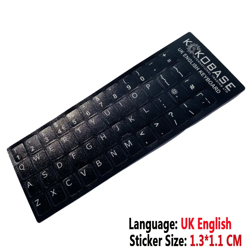 SR UK British English Language Standard Waterproof Keyboard Cover Stickers Button Letters Computer Laptop Skins Accessories