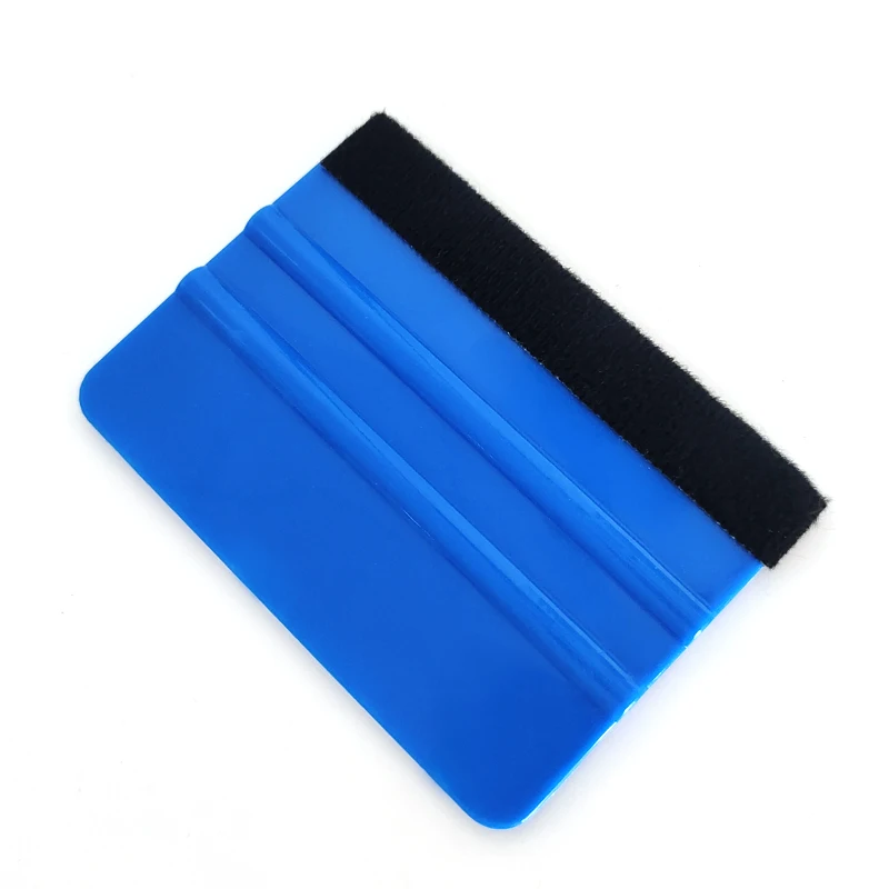 99 X 72mm Blue Portable Felt Edge Squeegee Car Vinyl Wrap Application Tool Scraper Decal Auto Car Cleaning Car Brush Accessories