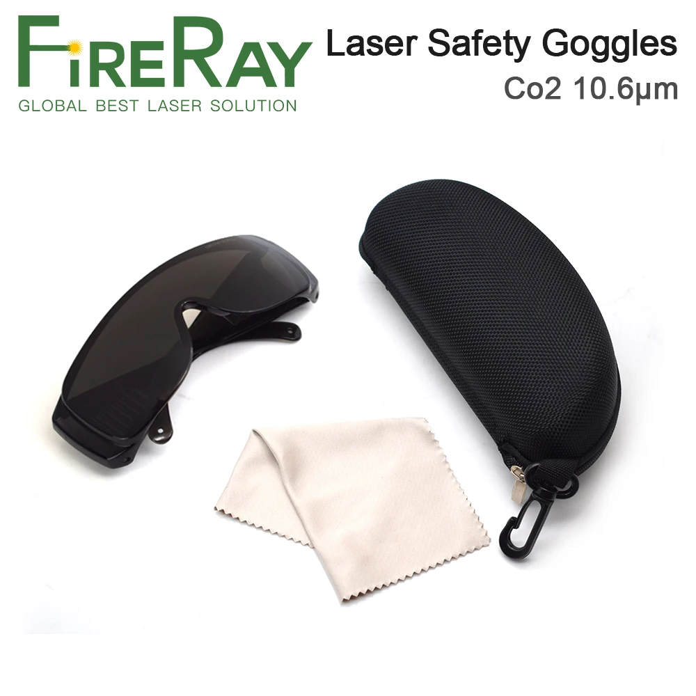FireRay 10600nm نظارات السلامة بالليزر درع الحماية لآلة النقش بالقطع بالليزر CO2