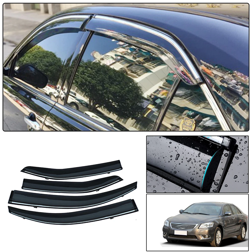 

Window Deflectors For Toyota Camry V40 XV50 XV70 Car Styling Wind Decoration Guard Vent Visor Rain Guards Cover 4Pcs