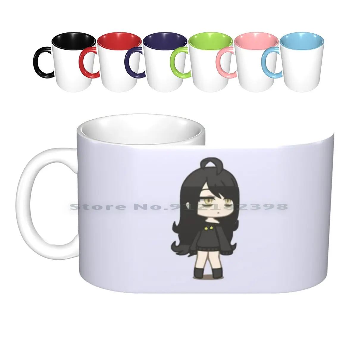 Gacha Life Nemu Ceramic Mugs Coffee Cups Milk Tea Mug Gacha Life Verse Gachaverse World Gachaworld Anime Manga Lunime Mike