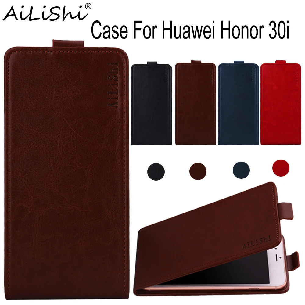 AiLiShi-PU Leather Case for Huawei Honor 30i, Luxury Flip Top Quality, Exclusive Phone Protective Cover Skin + Tracking