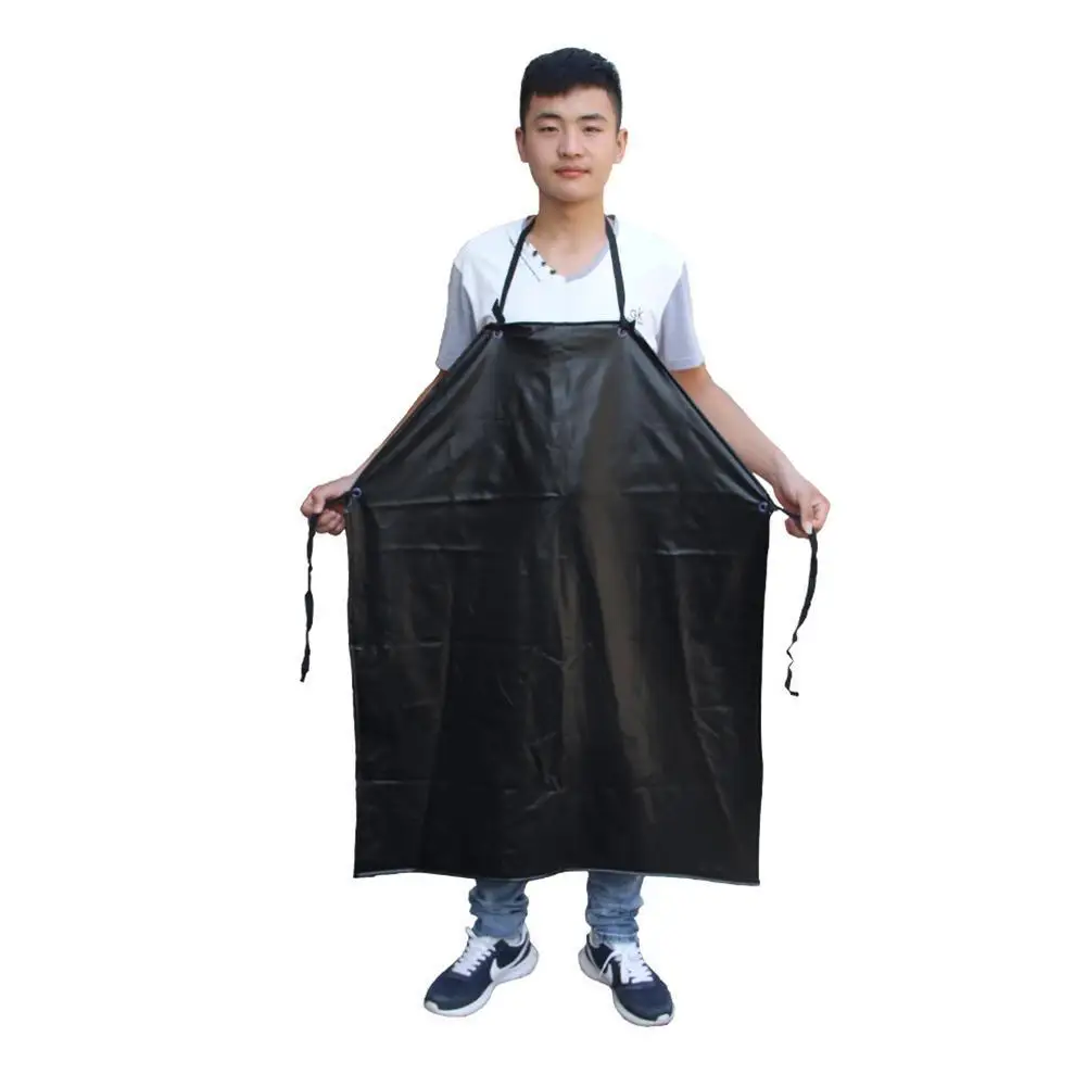 Waterproof PVC Apron For Kitchen Housework Restaurant Butcher Clean Industrial Chemical Resistant Plastic Work Smock