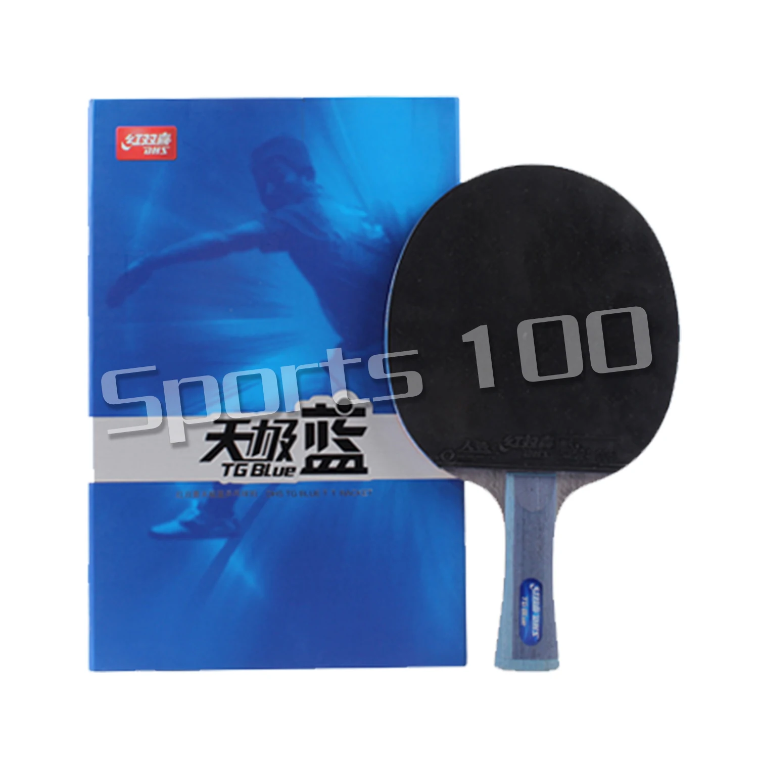 

DHS TB series table tennis racket Table tennis racquet ping pong TG BLUE + Tin Arc Sponge pimples in rubbers TB2/TB6