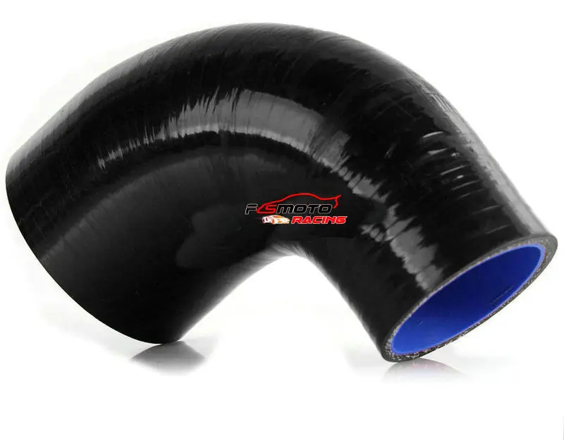 New 64mm-51mm Silicone 90 Degree Elbow Reducer Hose For Car Intercooler Pipe