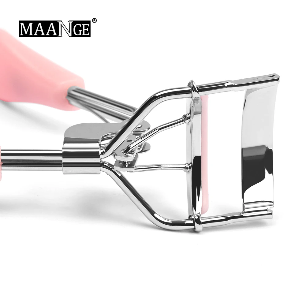 MAANGE 1Pc Pro Makeup Eyelash Curler Beauty Tools Lady Women Nature Style Cute Eyelash Handle Curl Eye Lash Curler random color