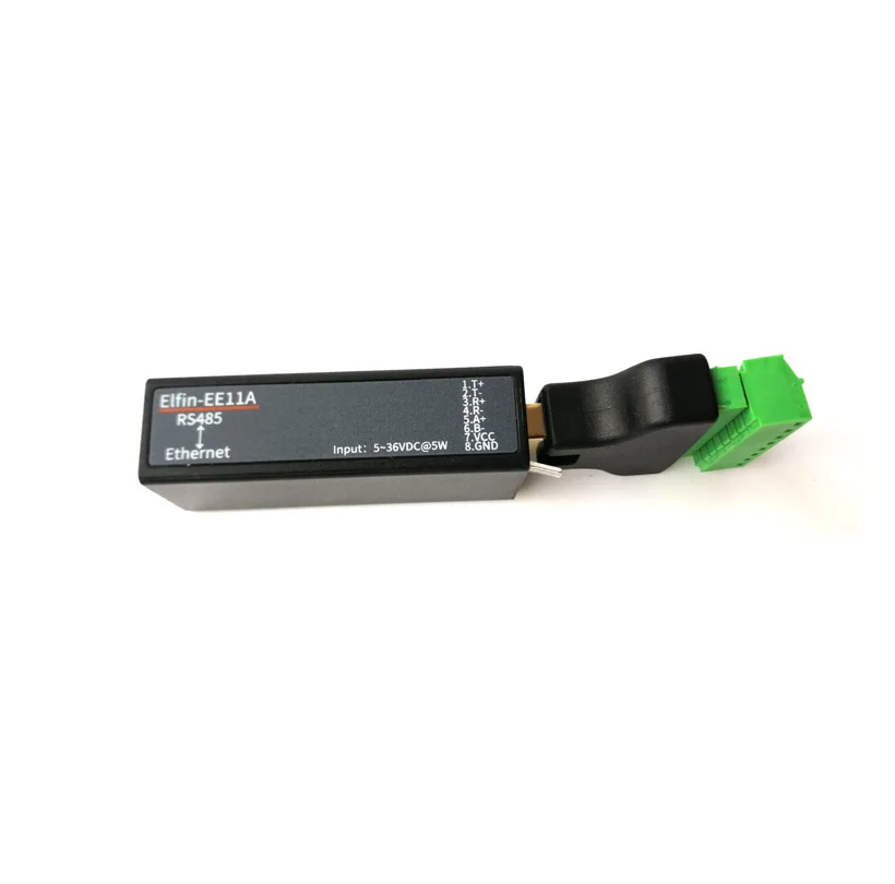 직렬 포트 RS485-RJ45 이더넷 장치 서버 모듈, Elfin-EE11A TCP/IP 텔넷 모드버스 TCP 프로토콜 지원