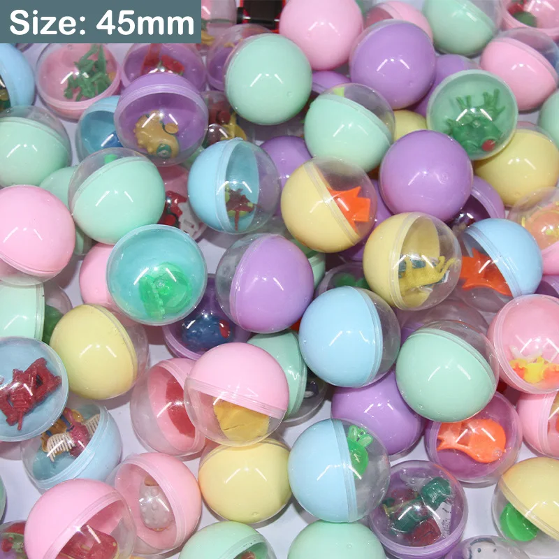 10/20PCS Novelty Funny Relaxation Toys Fun Mixed Surprise Egg Capsule Egg Ball Model Doll Toy Easter Egg Baby Child Toy Random