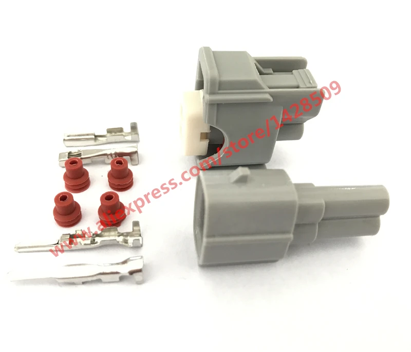 1 Set Female And Male 2 Pin Kit Toyota Auto Electrical Connector Housing Nozzle Connector 6189-0611