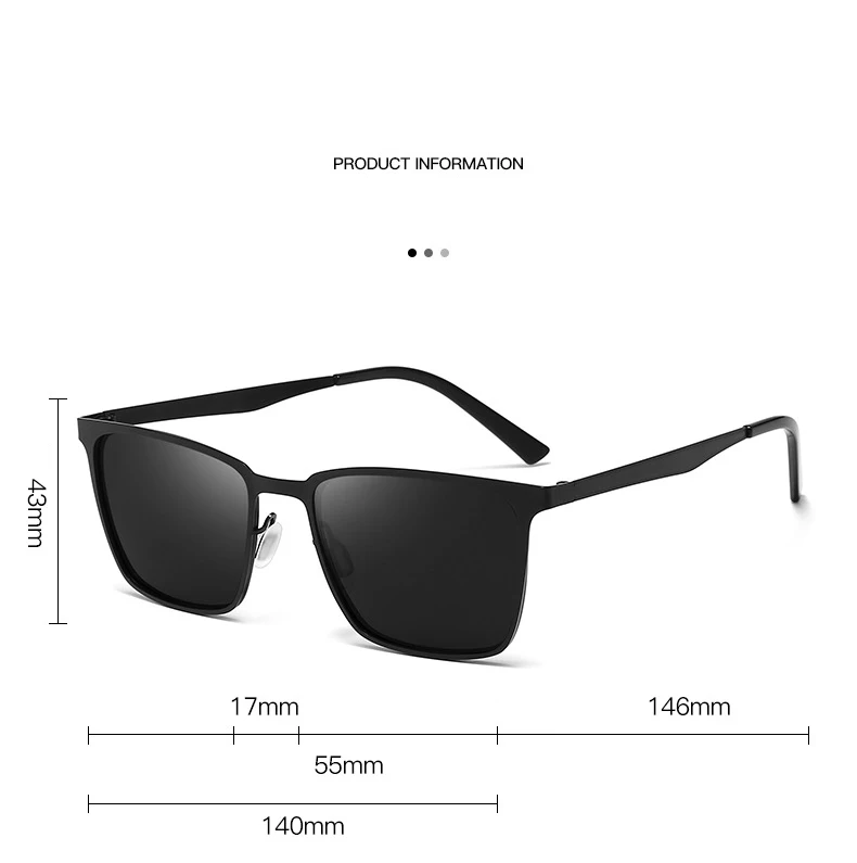 ZXWLYXGX Brand Design Classic Polarized Sunglasses Men Women Driving Square Frame Fashion Sun Glasses Male Goggle Gafas De Sol