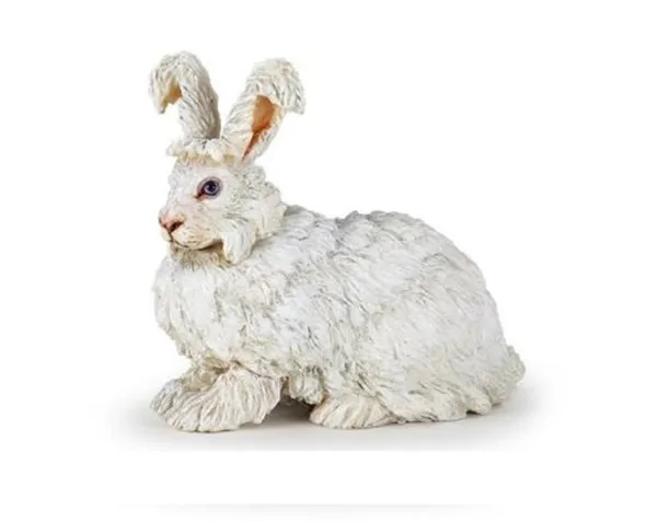 small  pvc     model     animal Angora rabbit out of print  scene decor ornament