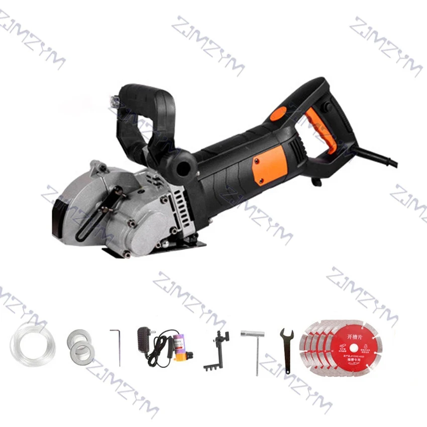 Imagem -02 - Caçador de Parede Elétrica Aço Concreto Groove Máquina de Corte Máquina de Entalho Circular Saw Ferramenta Elétrica 5000r Min 220v 110v 5500w