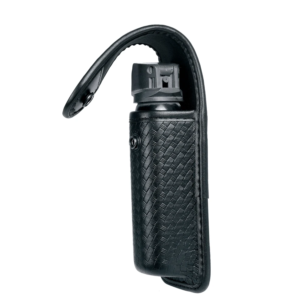 Sacchetto Spray OC/Mace modellato, fondina Spray al pepe con patta superiore per MK4 OC/Mace Spray al pepe custodia nera a scatto nascosto