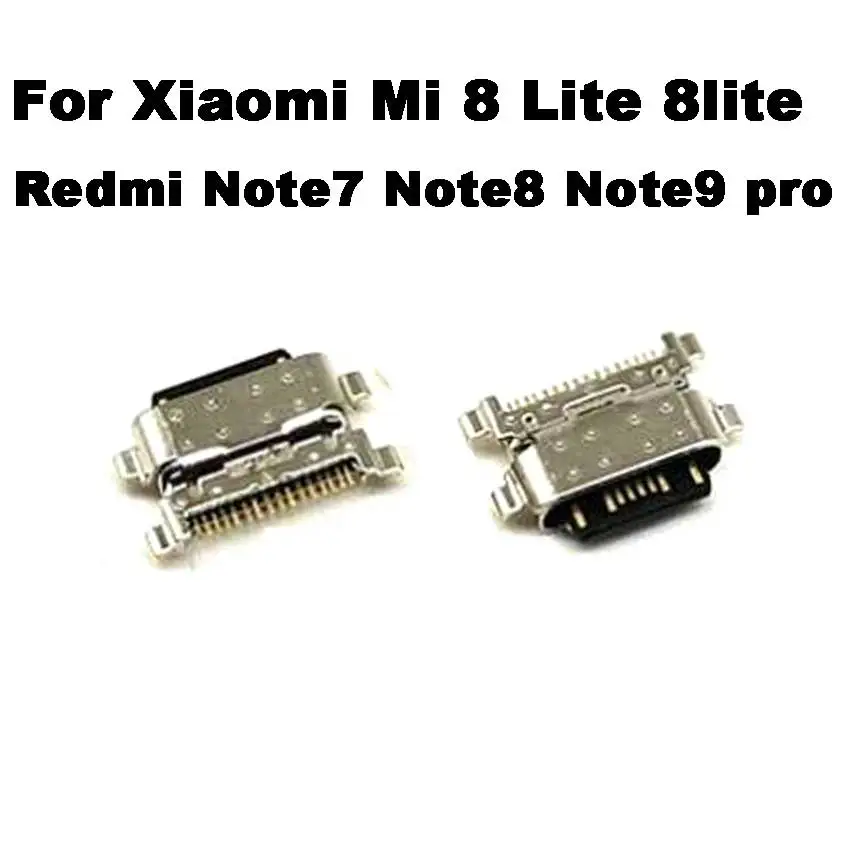 2-10pcs For Xiaomi Mi 8 Lite 8lite Redmi Note 7 8 9 Note7 Note8 Note9 pro Type-C USB jack socket connector charger Charging Port