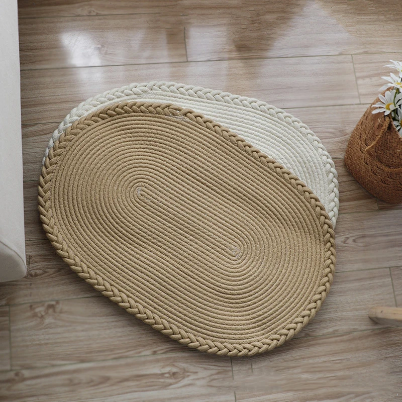 

Hand-woven Sand Scraping Door Entrance Welcome Mat, Non-slip Rug, Dust Removal Carpet, Wire Loop Footpad, Hallway Bath Doormat