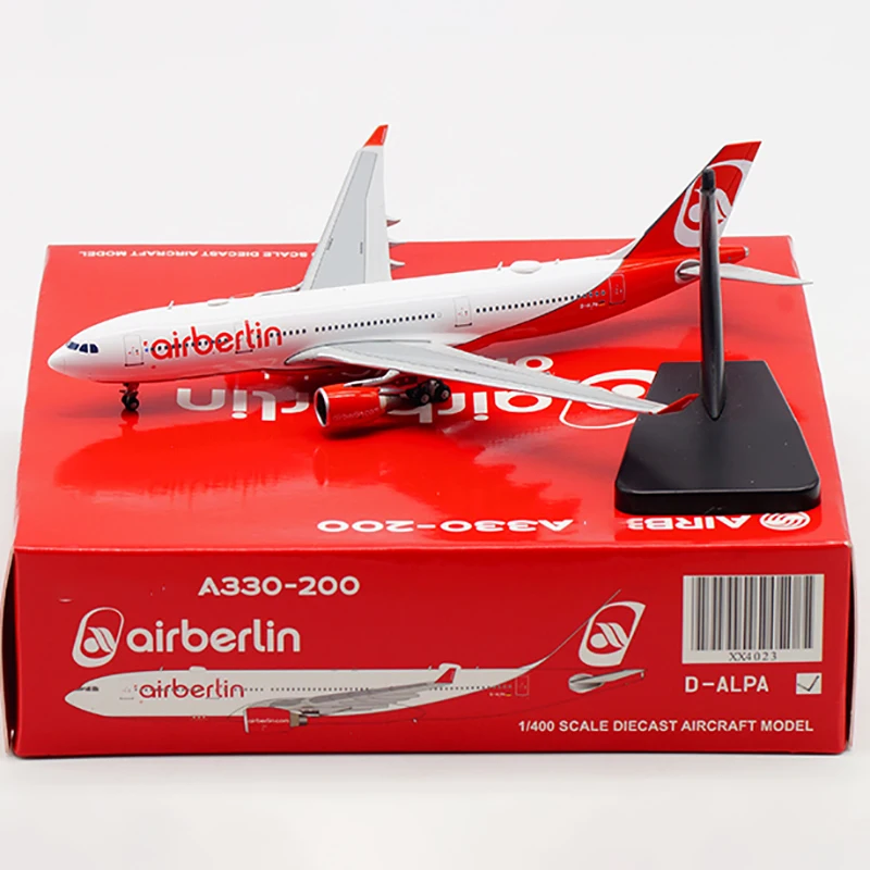 Diecast 1:400 Scale A330-200 D-ALPA Air Berlin Airline Air Way Alloy Metal Model Aircraft Plane Collectible Display Toys