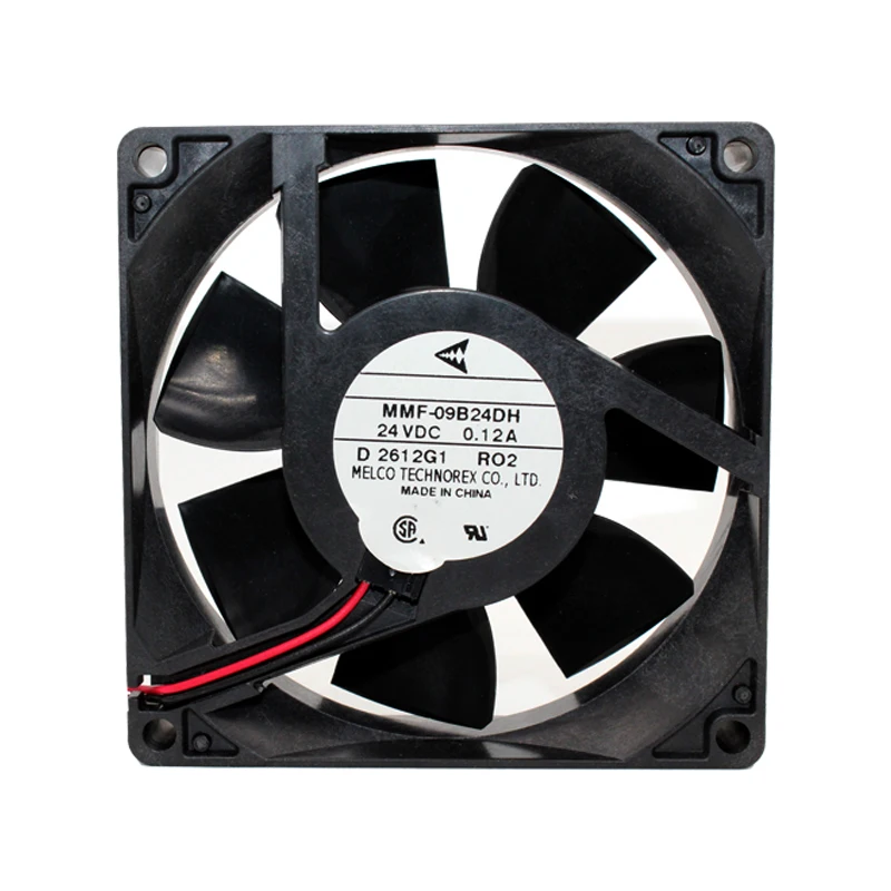 

Melco MMF-09B24DH RO2 DC 24V 0.12A 92x92x25mm 2-Wire Server Cooling Fan