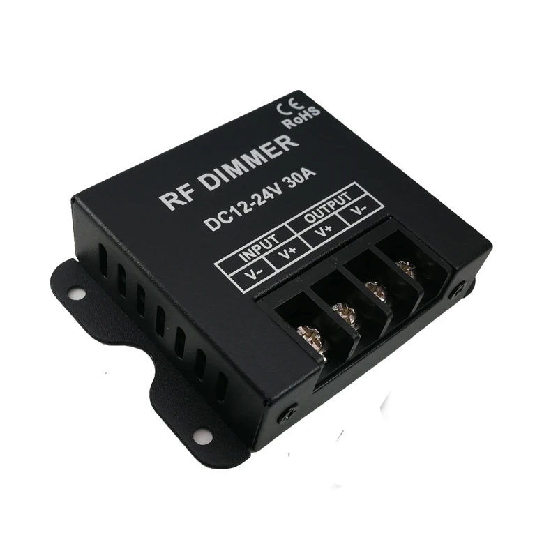 Imagem -03 - Controlador Dimmer de Cor Única Led dc 12v24v Entrada 30a para Fora Grande Poder Chave rf Controle Remoto sem Fio Corda Uso de Luz Novo