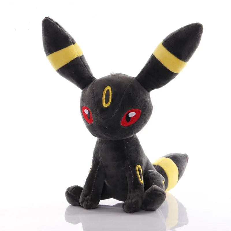 

25cm Umbreon Plush Stuffed Toys Doll Kawaii Anime Umbreon Plush Toy Soft Peluche Brinquedos for Children Kids Gifts