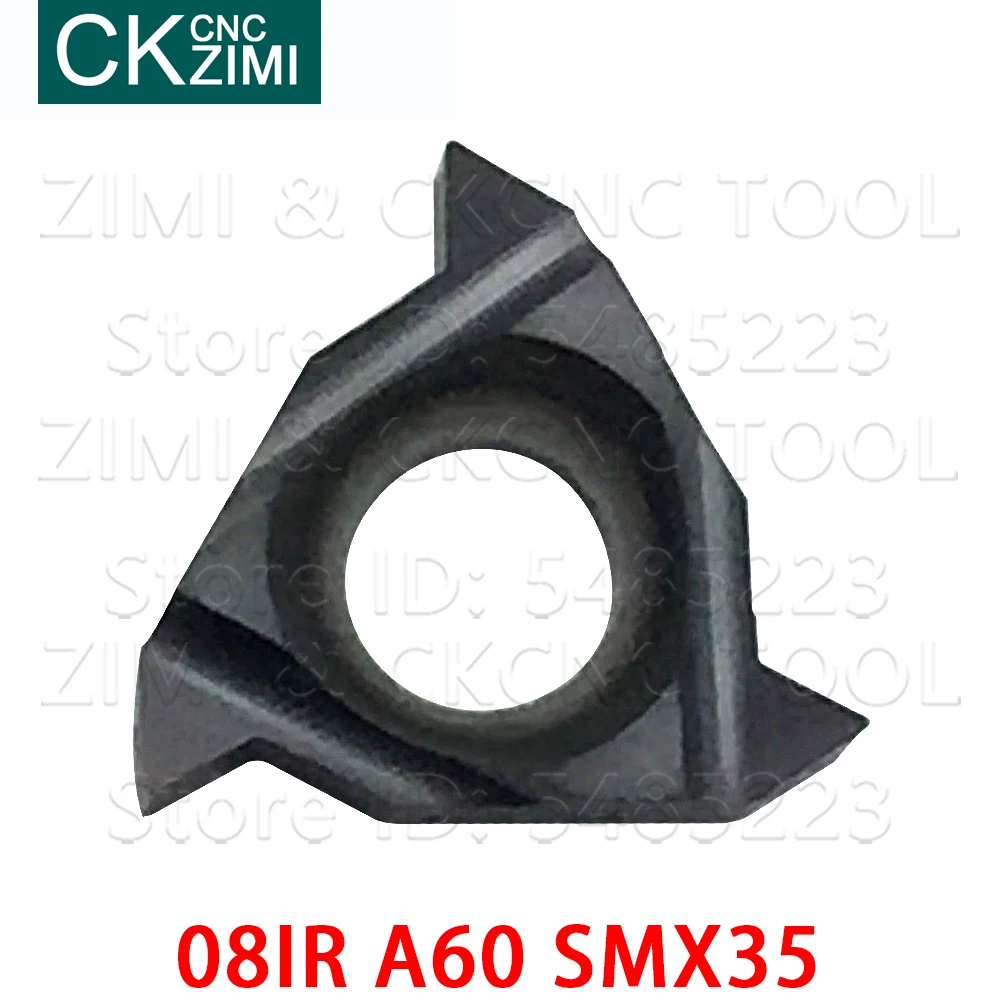 10 Pcs 08IR A60 SMX35 Karbida Sisipan Uliran Mengubah Alat CNC Alat Sisipan Ulir Mengubah Insert untuk Stainless Steel