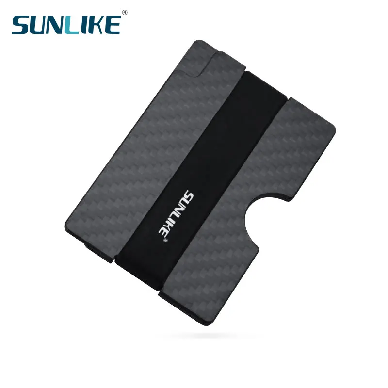 2021 Simple and Fashionable Men's RFID Anti-Theft ID Card Holder Carbon Fiber Wallet