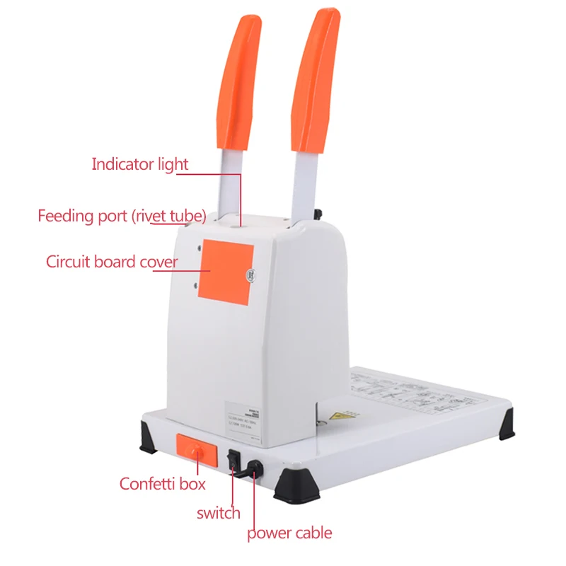 CD-310 Punch Binding Machine 220V/120W Rivet Tool Office Appliance Professional Equipment Binding Machine Tool