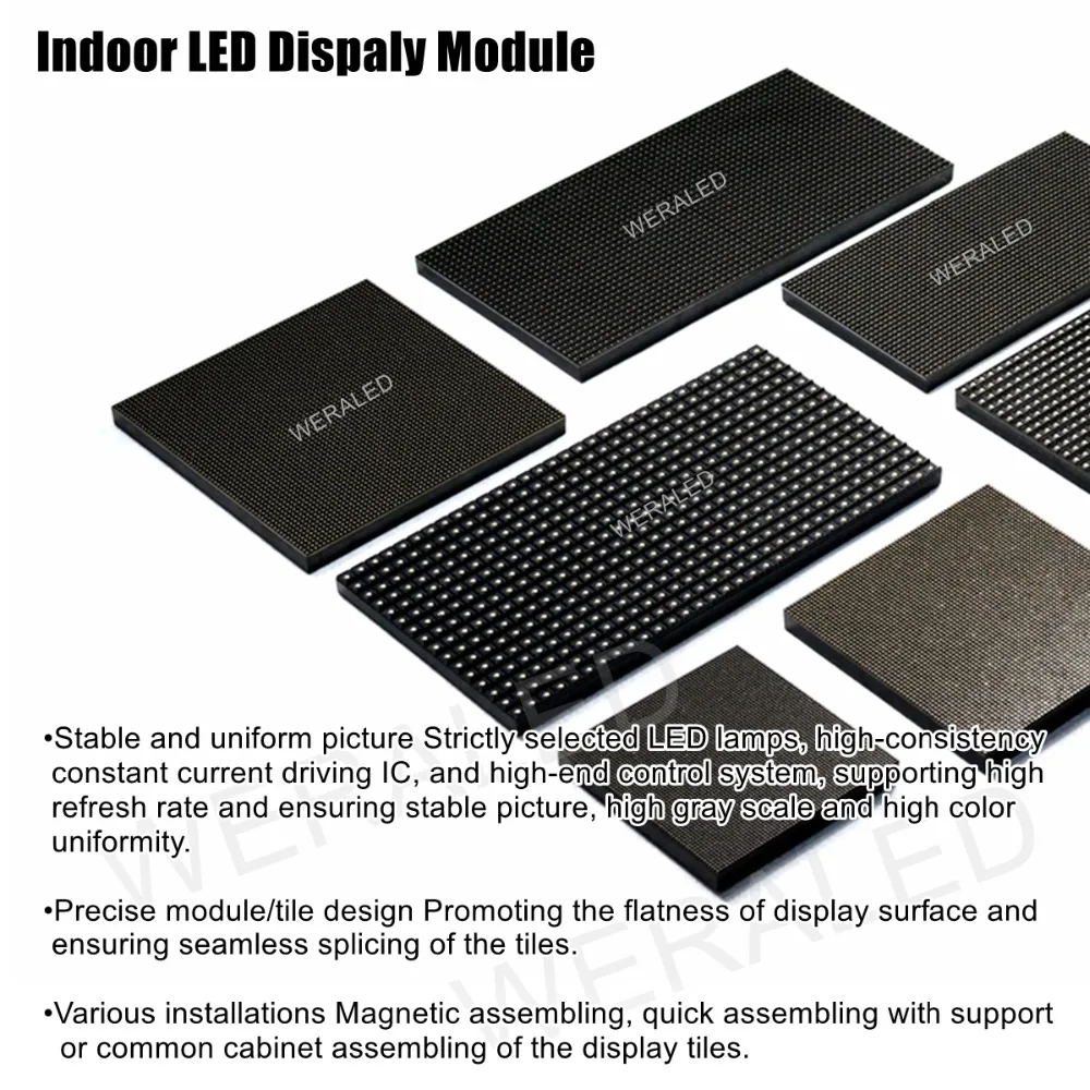 Indoor High Definition P2.5 Full Color Smd 3-In-1 Led Module Video Display