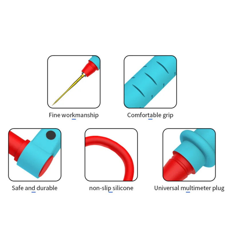 TUOLI TL-10S Super Fine Test Leads Pen For Digital Multimeter Pen Replaceable Probe Superconducting Probe Accurate Measurement