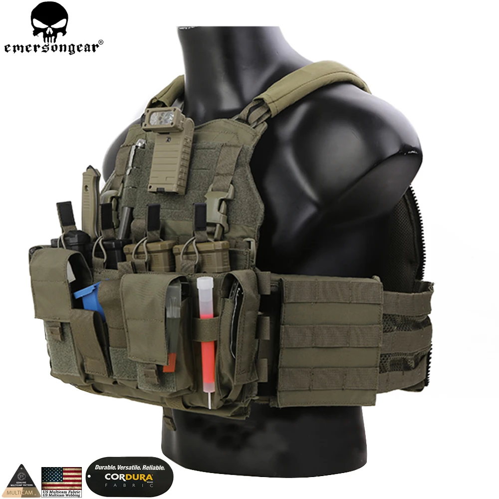 EMERSONGEAR  MF Style Gen IV Compatible Placards Outdoor Hunting Tactical Chest Rig  Vest Magazine Pouch Bag EM7363