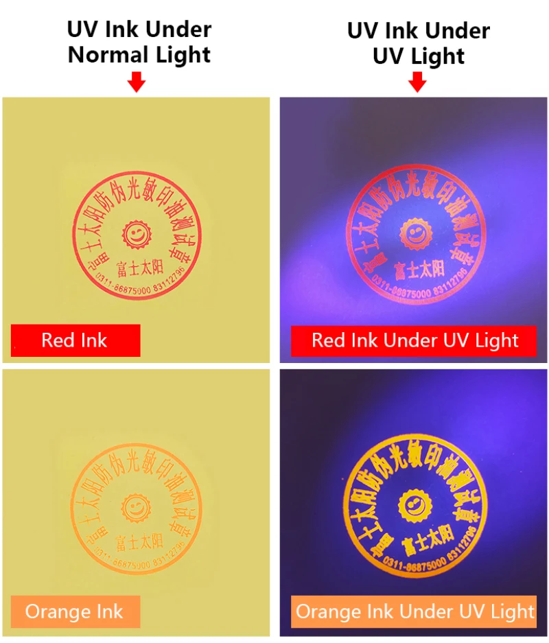 Security oil UV invisible ink  Anti-counterfeiting Fluorescent Special Ink for flash stamp self inking stamp