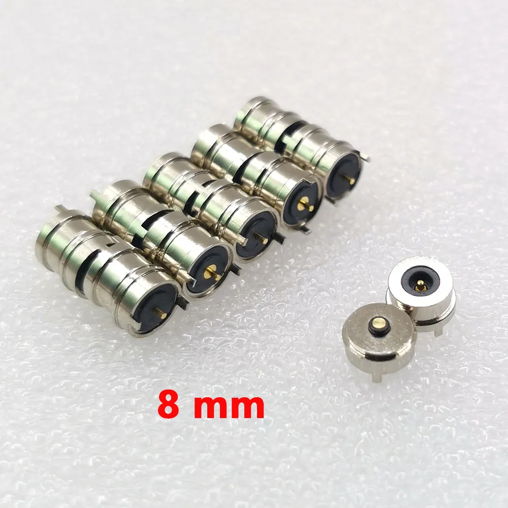 

10-50pcs Mini 8mm Waterproof 5A DC Magnetic Charging Connector Pogo Pin Male Female Plug LED Smart Electronic Power Charge Socke