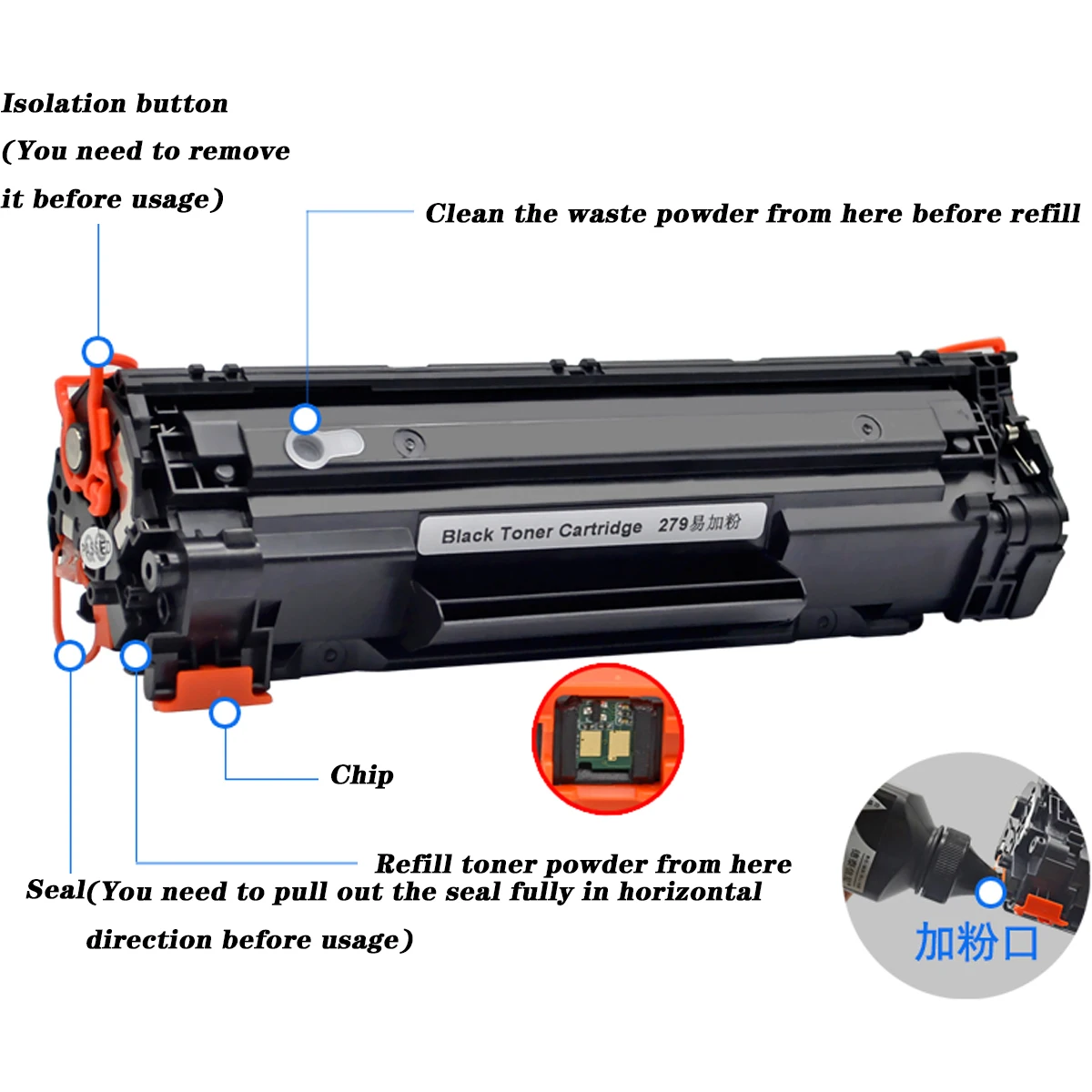 Cartuccia Toner per HP LaserJet Pro M1500 M1530 M1536dnf MFP M1537dnf MFP M1538dnf MFP M1539dnf MFP P1500 P1560 P1566 P1567 1567