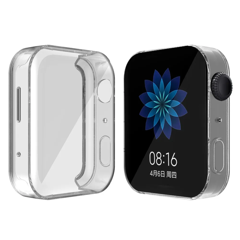 Protective Case Cover For Xiaomi Mi Watch HD Full cover Tpu Screen Protection For Mi watch Case Shell Smart watch Accessories