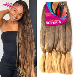 Hair Nest Synthetic 24inch Kanekalon Yaki Jumbo Braids Easy Braiding Hair Crochet Braids Synthetic Hair Extensions For Women