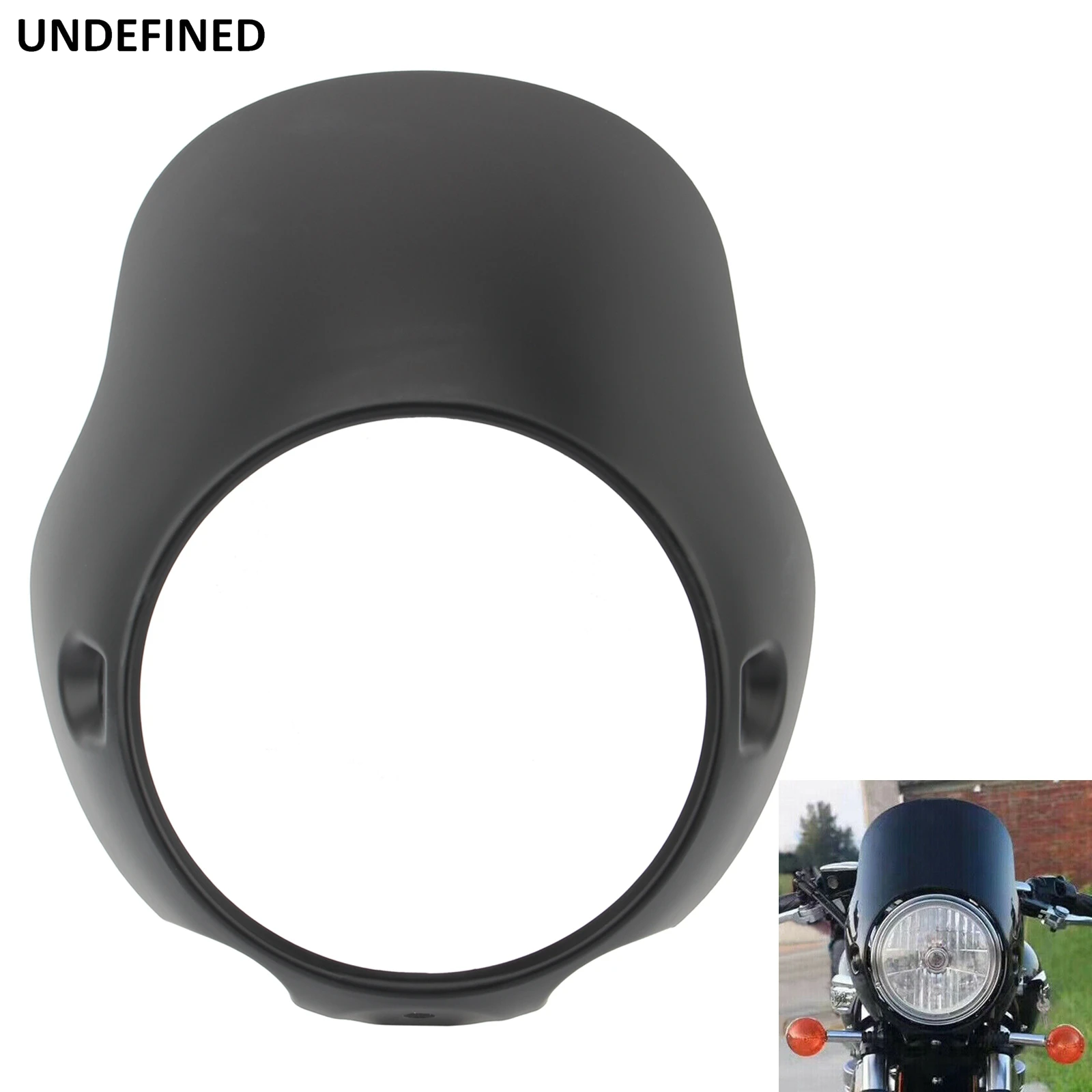 Motorcycle Headlight Fairing Mask Cowl Cover Cafe Racer 8 inch For Honda Yamaha Harley Ducati Monster Bobber Chopper CB150