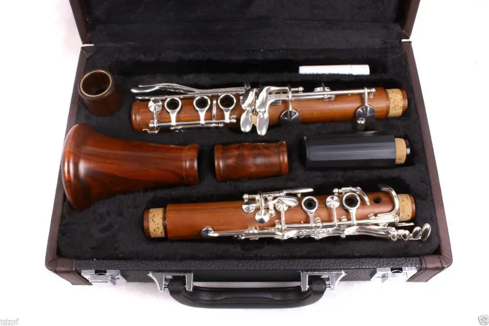 New Professional CLARINET roseWood Body Nickel Plated Key Bb Key 17 key