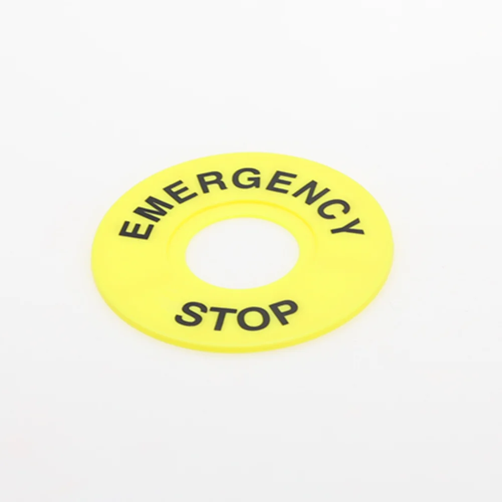 Plastic Shell Red Sign Push Button Switch DPST Mushroom Emergency Stop Button AC 660V 10A NO+NC LAY37-11ZS