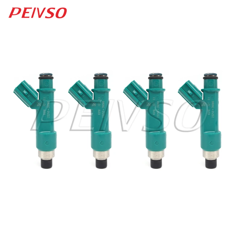 PEIVSO 4pcs 23209-28080 23250-28080 Fuel Injector For TOYOTA&LEXUS MATRIX COROLLA CAMRY RAV4 HIGHLANDER ES240 2.4L 2AZ