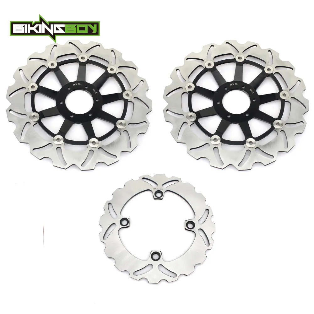 BIKINGBOY For CBR 600 F F3 Supersport 95-98 CBR900RR 94-97 96 VTR1000F Firestorm Super Hawk 97-07 Front Rear Brake Discs Rotors