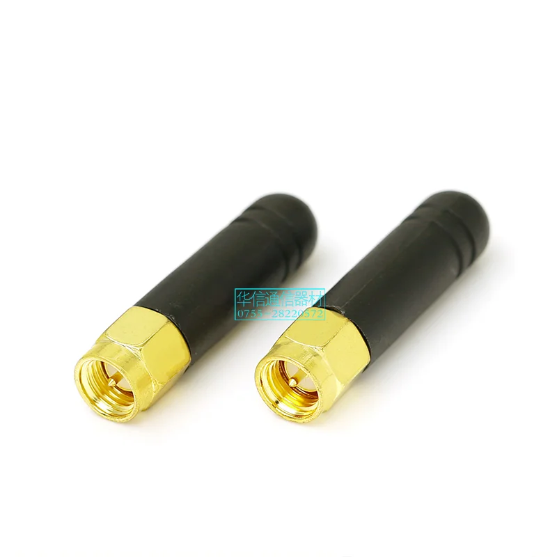 2.4G wifi ultra short  antenna omnidirecational antenna gain 2DBi total length 3.5cm SMA male connector 2371MHz-2483MHz