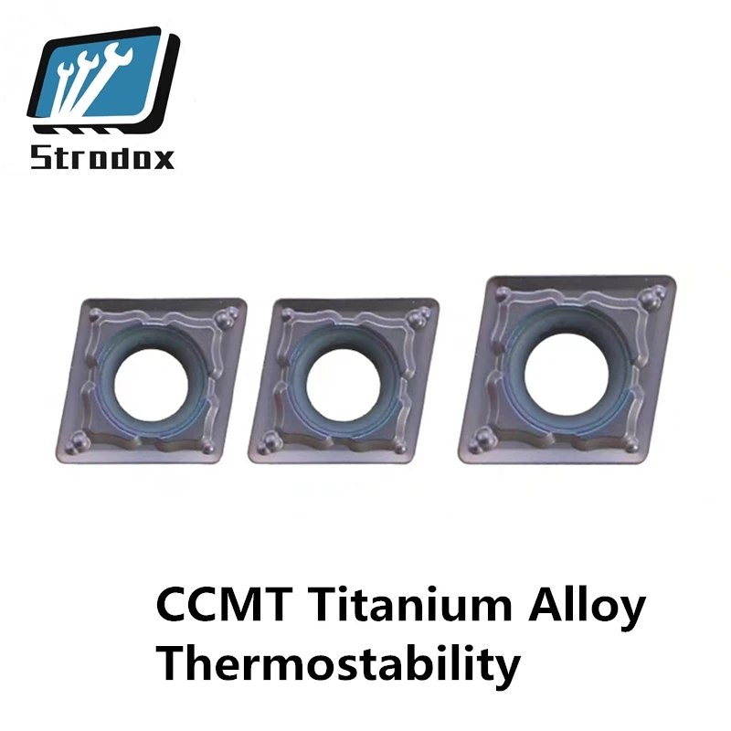 10 pcs Titanium alloy insert CNC blade thermostability Inner hole CCMT060204-XM CCMT09T304-XM CCMT09T308-XM THJ-D01 Nickel alloy