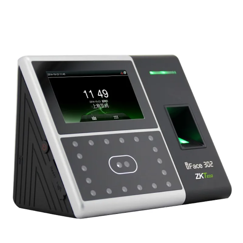 ZK-iFace302-S Reconhecimento Facial, Identificação de Impressões Digitais, Tempo e Atendimento, Terminal De Controle De Acesso, 4.3 \