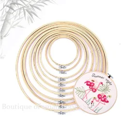 10-40cm mini wood embroidery hoop frame for kit ring hoop large sewing tools accessories madera bordado broderie cross stitch