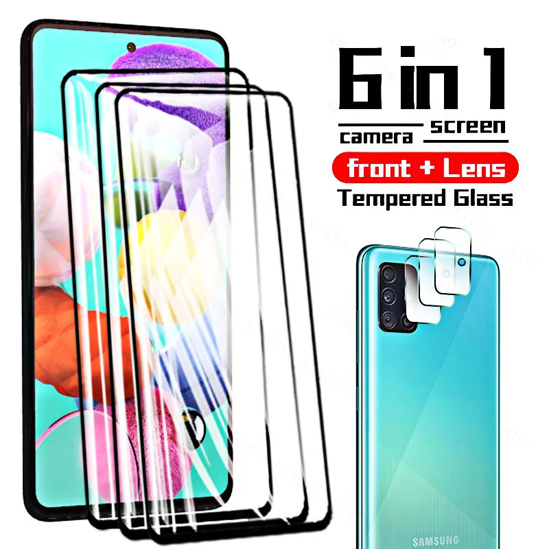 Tempered  Safty Glass for Samsung A51 4G 5G Camera Lens Screen Protectors for Samsung Galaxy A 51 A515f A516 Protective Glass