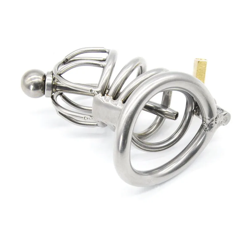 CHASTE BIRD  New High quality Male Chastity Device Bird Lock Stainless Steel Cock Penis Cage Adult Sex Toys A 225-2