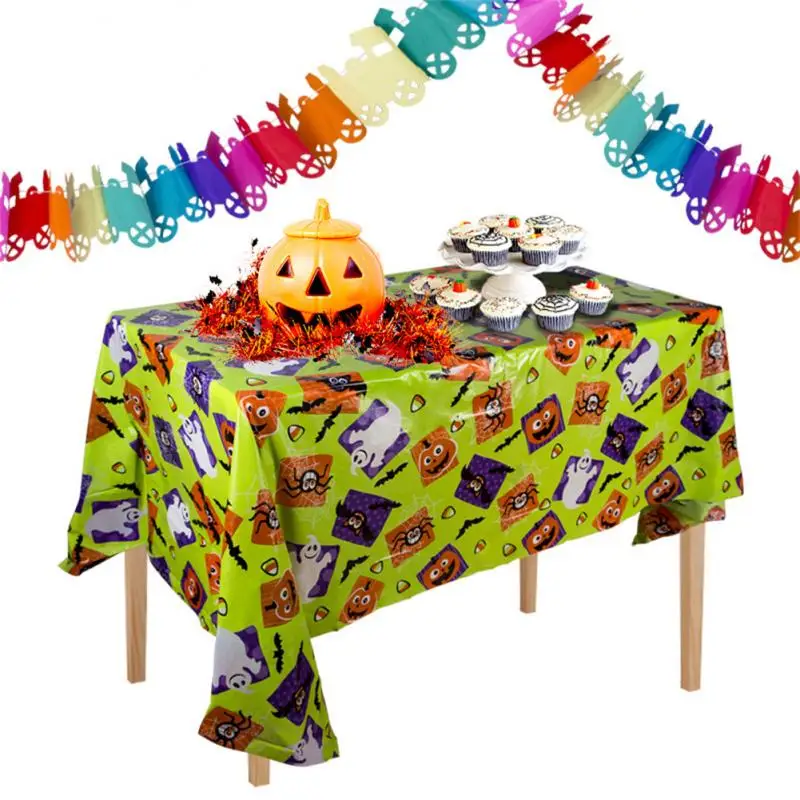 2021 New Halloween Christmas Theme Tablecloth Background Wall Covering For Halloween Party Event Decoration Home Textile Table