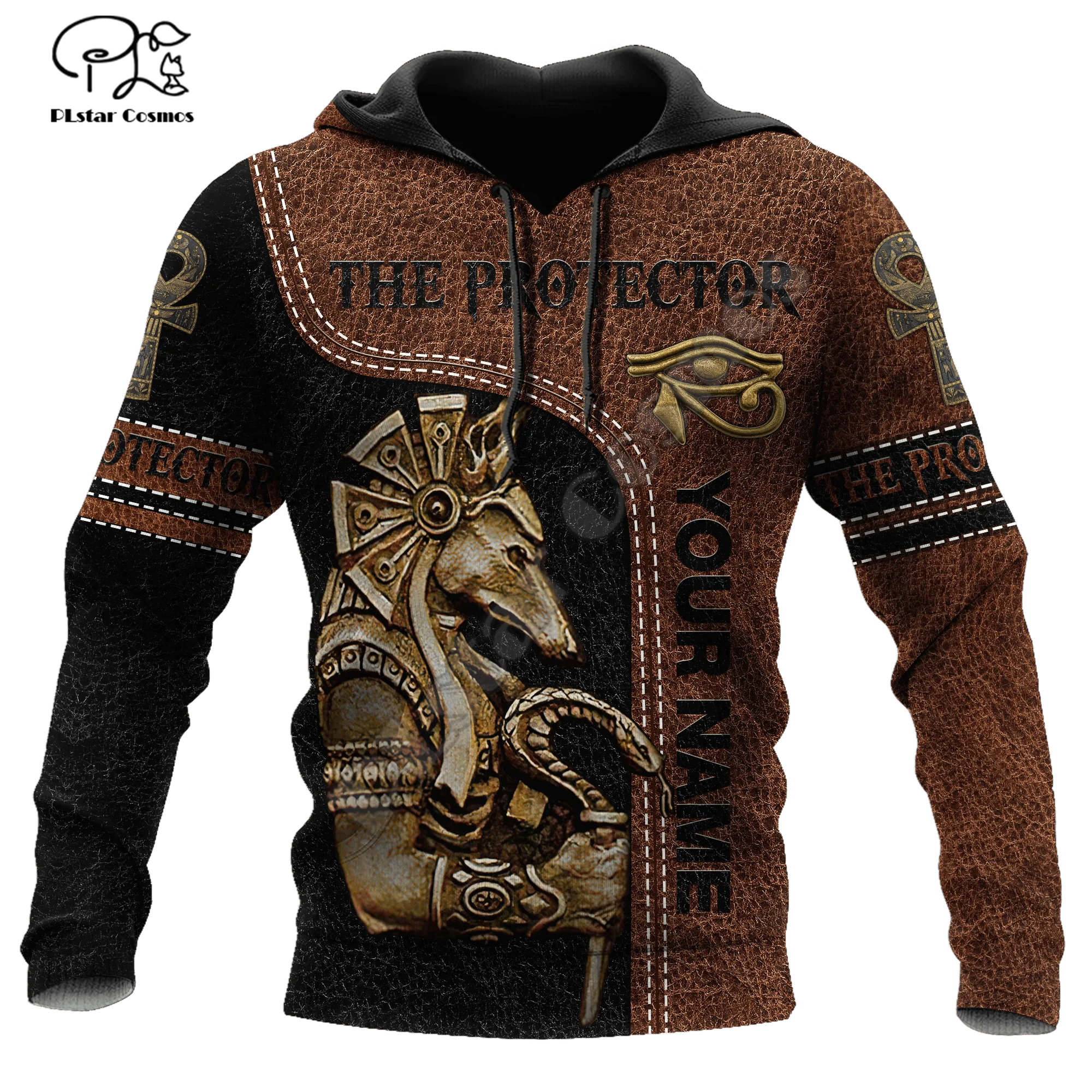 

PLstar Cosmos NewFashion God Horus Egyptian Pharaoh Anubis Ancient Egypt Tattoo 3DPrint Men/Women Harajuku Jacket Zip Hoodies 14